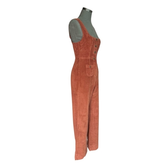 Urban Outfitters Button Front Jumpsuit Women’s Corduroy Sleeveless Jumpsuit, S - Picture 6 of 9
